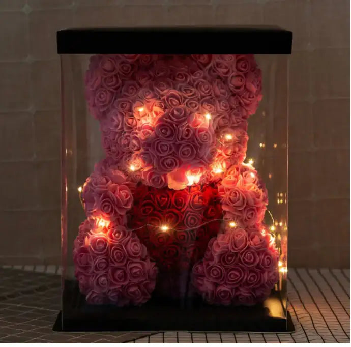 Glowing Rose Bear